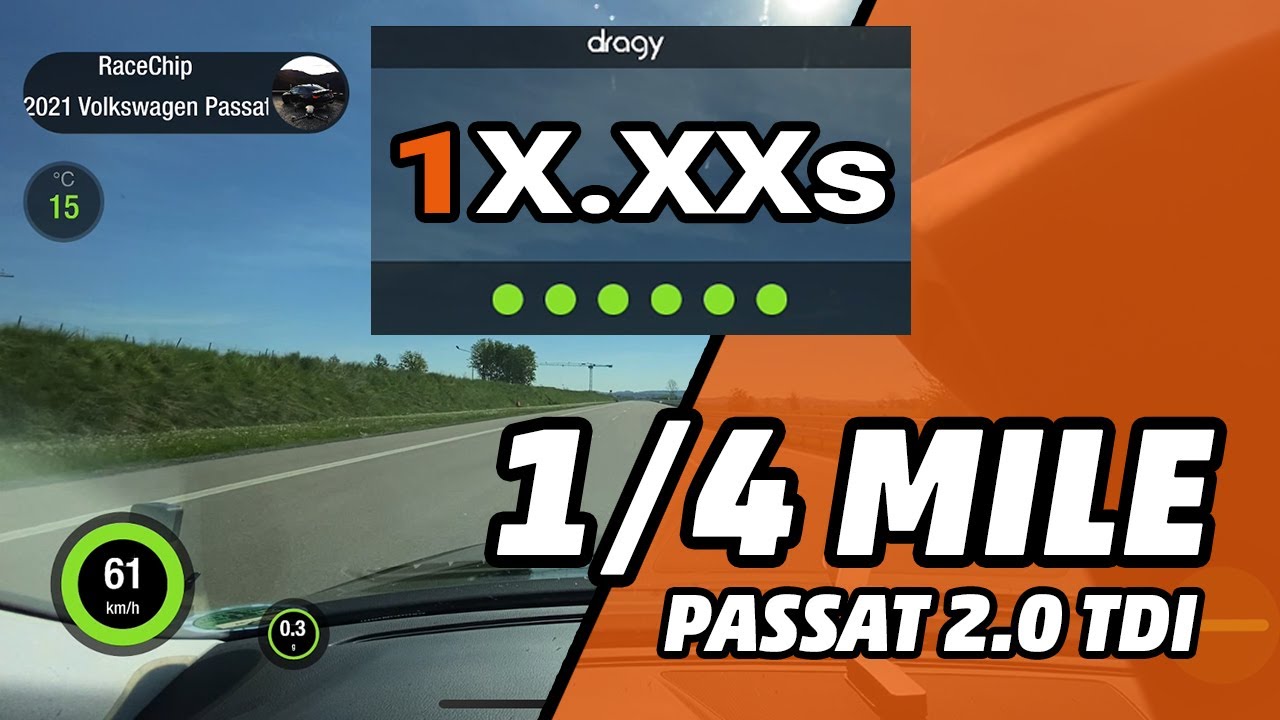 Drag Race VW Passat 2.0TDI 150HP Stock vs. RaceChip