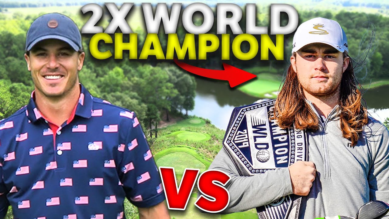 I Challenge 2X World Long Drive Champion Kyle Berkshire To A Golf Match | Pursell Farms