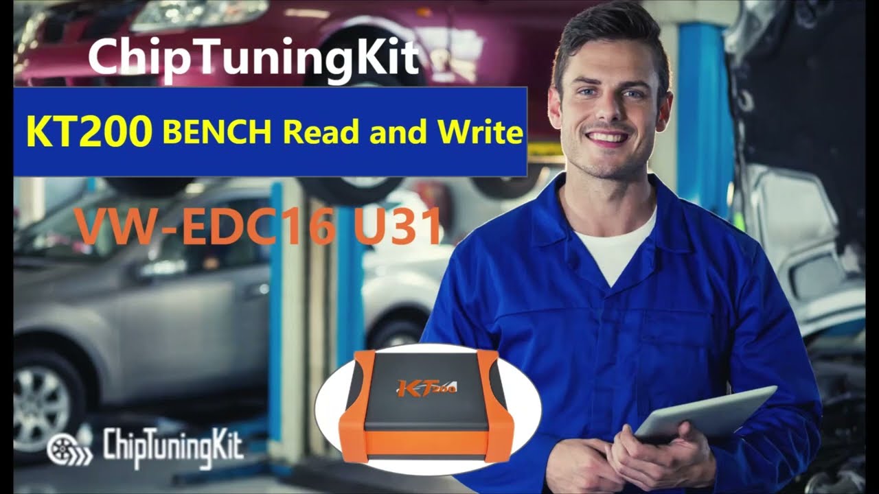 KT200 ECU Programmer Test Video - VW-EDC16 U31 by BENCH Mode
