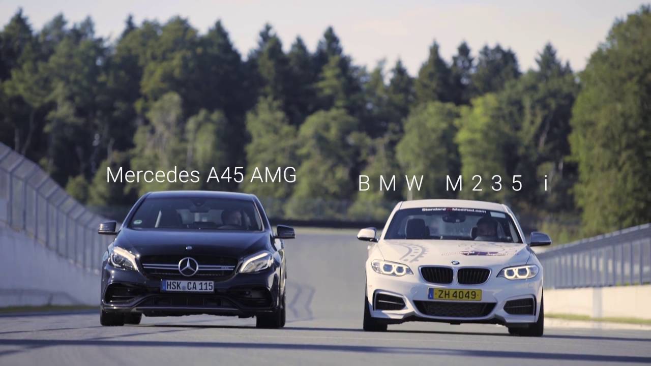 Mercedes A45 AMG vs. BMW M235i. Chip tuning makes the difference - DTE Systems.