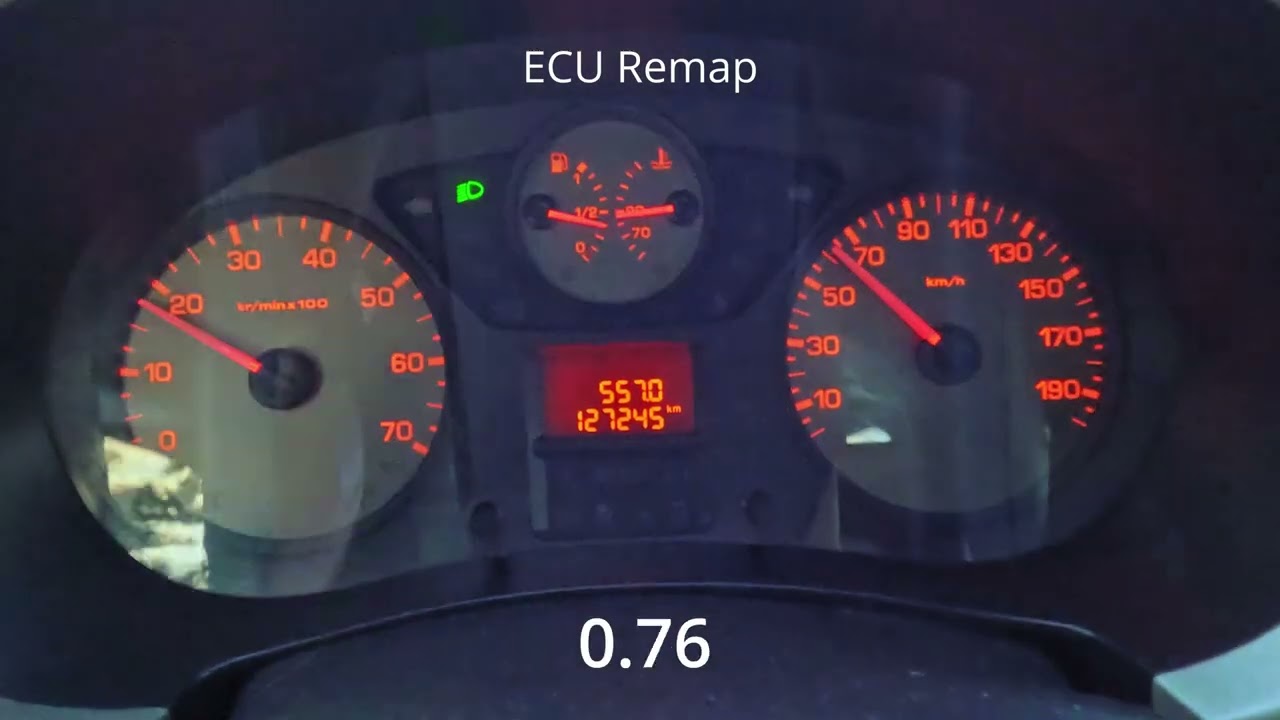 Peugeot Partner 1.6 HDI 115 - Chip tuning Stage 1 - Dyno - ECU Remap - acceleration comparison
