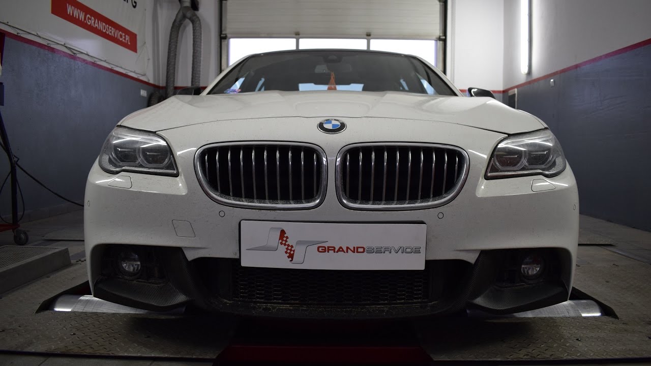 Przyspieszamy limuzynę - BMW F10 520d 180 KM 2015 po chip tuningu w Grand Service