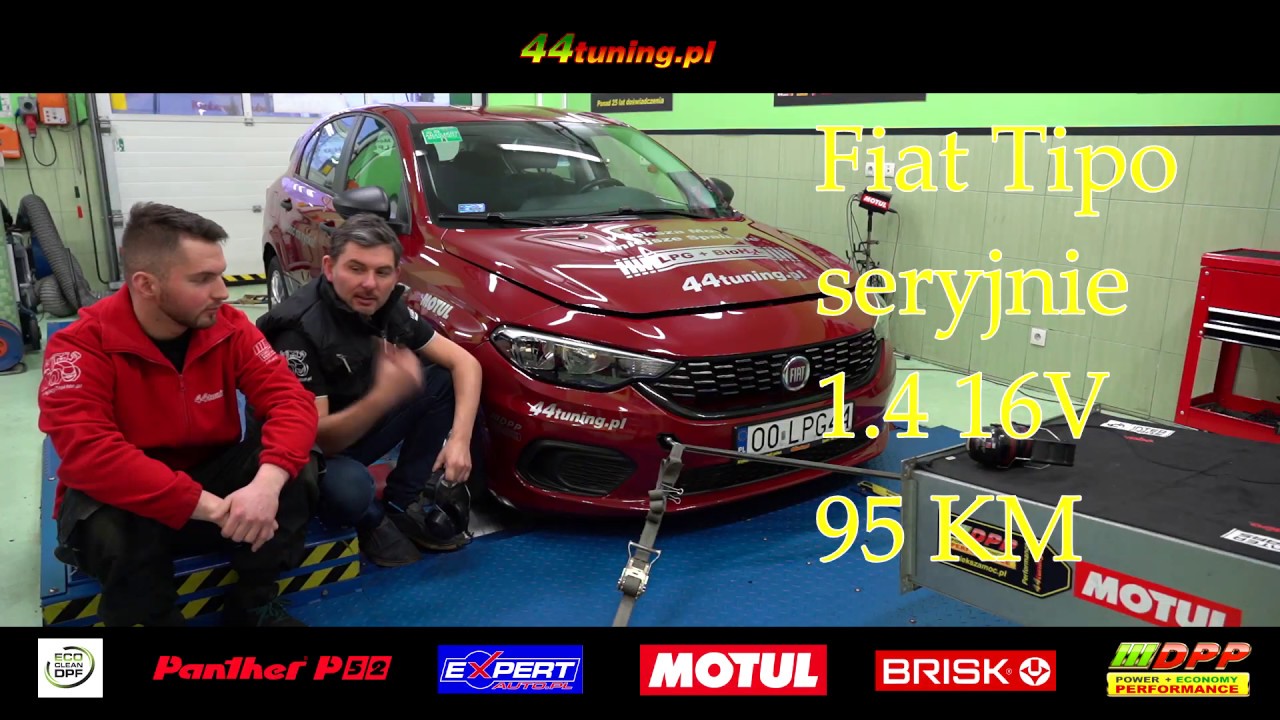 44tuning.pl Fiat Tipo 1.4 16V 95 KM - większa moc bez chip tuningu Stage 1 na 121 KM , to możliwe?