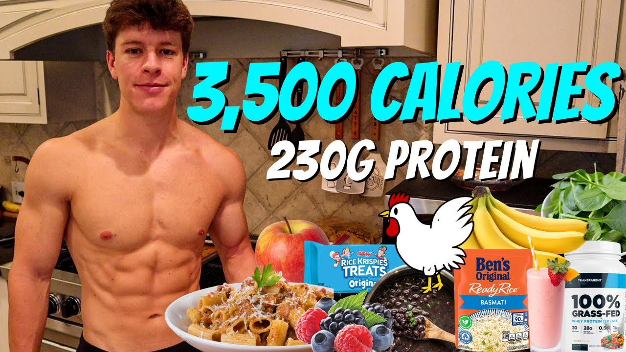 Full Day of Eating 3,500 Calories | High Protein Diet to Build Muscle and Get Stronger